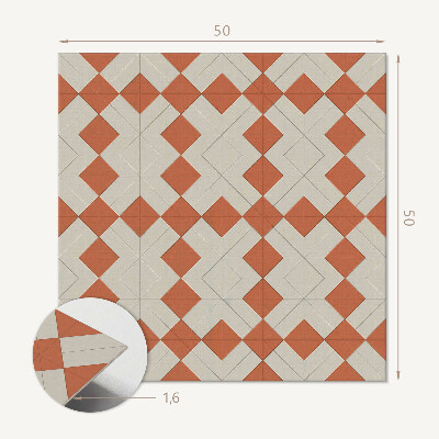 Okładzina ścienna Geometria rombów w siatce