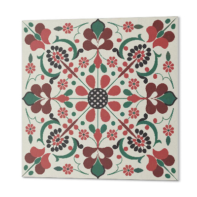Panel dekoracyjny Kwiaty w równowadze symetryczny design
