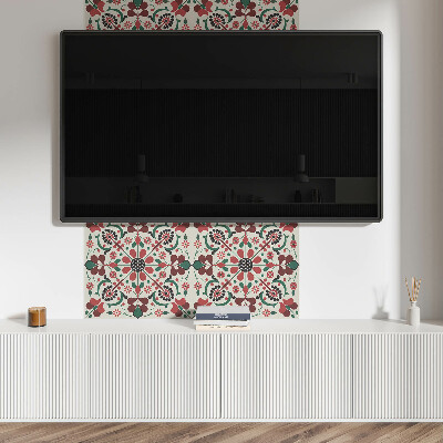 Panel dekoracyjny Kwiaty w równowadze symetryczny design