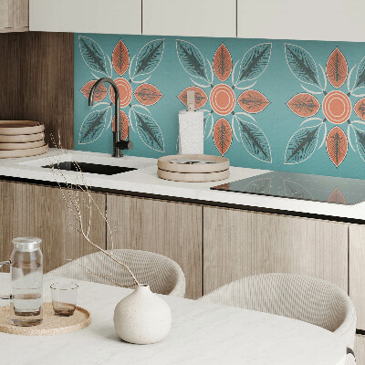Panel dekoracyjny Folkowy design z kwiatami i liśćmi
