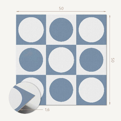 Płyta na ścianę Geometria okręgów w siatkowym układzie