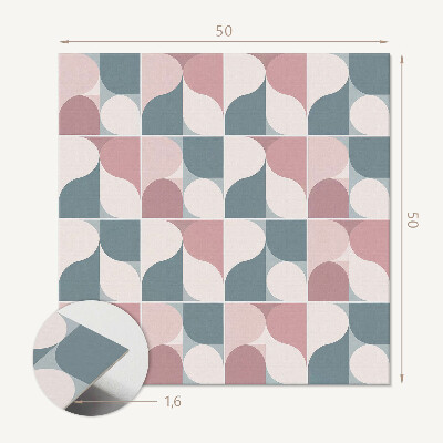 Okładzina ścienna Geometryczne figury w abstrakcyjnym stylu
