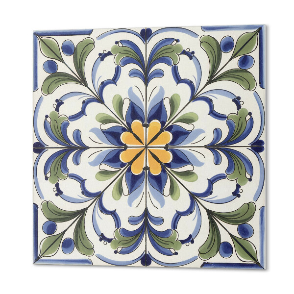 Okładzina ścienna Wzór kwiatów w ceramicznej estetyce