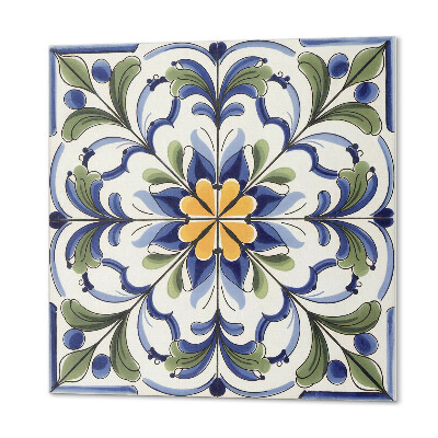 Okładzina ścienna Wzór kwiatów w ceramicznej estetyce