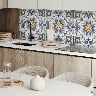 Okładzina ścienna Wzór kwiatów w ceramicznej estetyce
