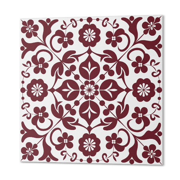 Panel dekoracyjny Ornamenty z kwiatami w harmonijnym zestawieniu