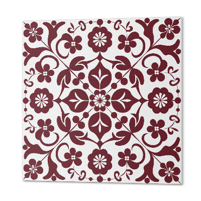 Panel dekoracyjny Ornamenty z kwiatami w harmonijnym zestawieniu