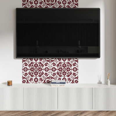 Panel dekoracyjny Ornamenty z kwiatami w harmonijnym zestawieniu
