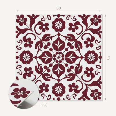 Panel dekoracyjny Ornamenty z kwiatami w harmonijnym zestawieniu