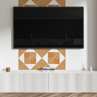 Panel ścienny Wzór geometryczny w zróżnicowanych barwach