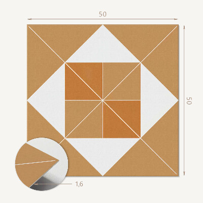 Panel ścienny Wzór geometryczny w zróżnicowanych barwach