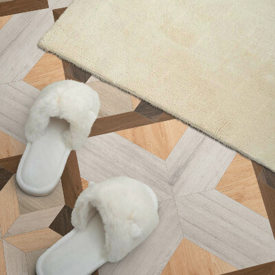 Płyta na ścianę Kwadratowy wzór o geometrycznych liniach