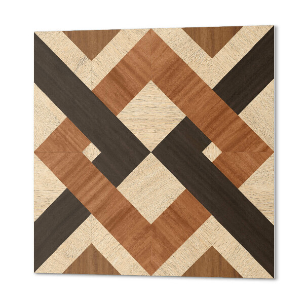 Panel ścienny Wzór z drewna w geometrycznym stylu