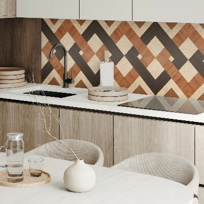 Panel ścienny Wzór z drewna w geometrycznym stylu