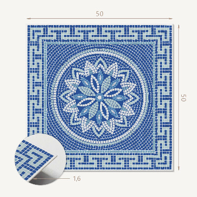 Płyta na ścianę Mosaic z kwiatowym akcentem
