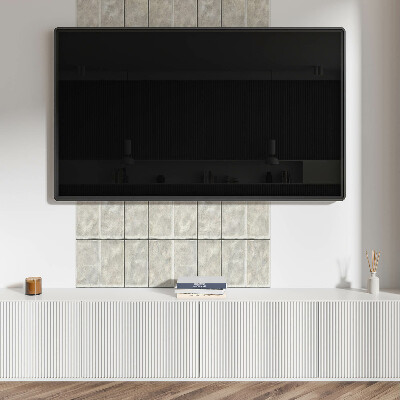Panel ścienny Jasne płytki 3D w układzie pionowym