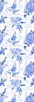 Roleta okienna wewnętrzna Niebieskie kwiatki