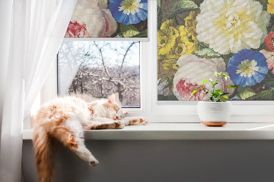 Roleta na okno Bukiet kwiatów