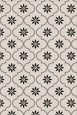 Roleta materiałowa Marokańska kafelka kwiatek w kształcie