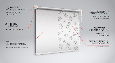 Roleta okienna wewnętrzna Kształty geometryczne