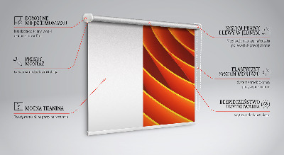 Roleta okienna Pomarańczowa abstrakcja