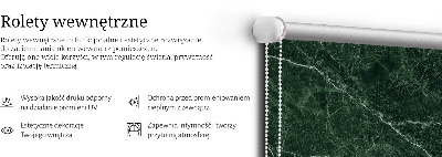 Roleta wewnętrzna Zielony marmur