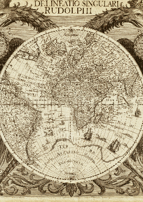 Roleta przeciwsłoneczna Stara mapa świata