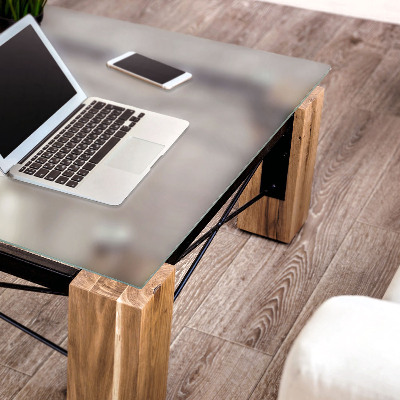 Blat szklany kwadratowy w półprzezroczystym wykończeniu