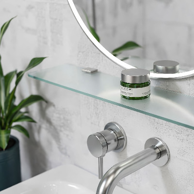 Półka wisząca do łazienki półtransparentna