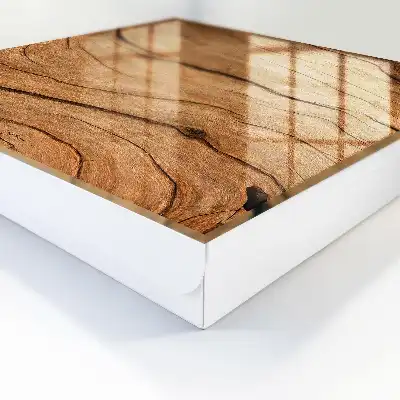 Ozdobna drewniana szafka na klucze o naturalnej teksturze
