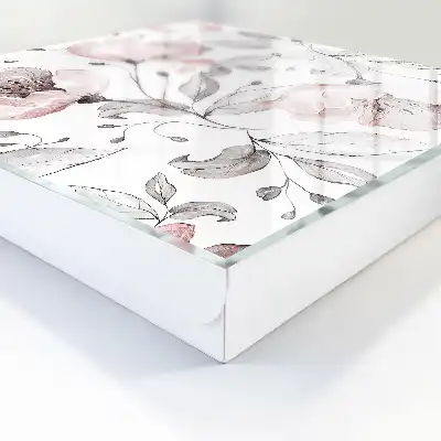 Wisząca szafka na klucze z romantycznym wzorem w pastelowych odcieniach