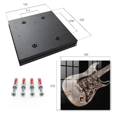 Ozdobna szafka na klucze Mechaniczna gitara z trybikami i zębatkami