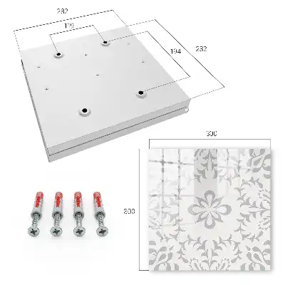 Kasetka na klucze z motywem eleganckiej symetrii