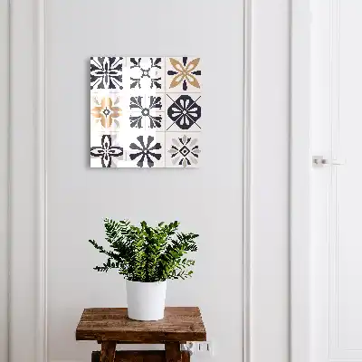 Pojemnik na klucze w jasne wzory geometryczne