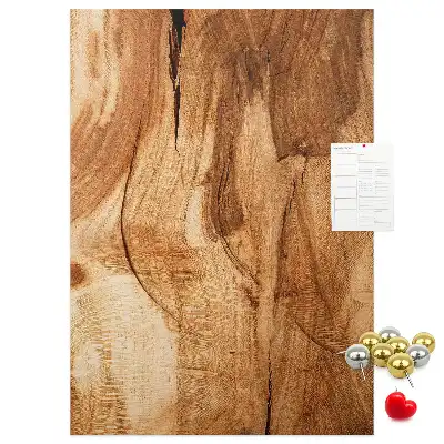Tablica korkowa o fakturze drewna naturalnego