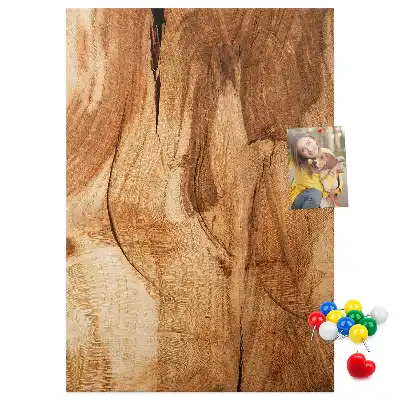 Tablica korkowa o fakturze drewna naturalnego