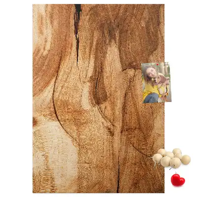 Tablica korkowa o fakturze drewna naturalnego