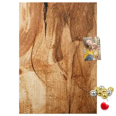 Tablica korkowa o fakturze drewna naturalnego