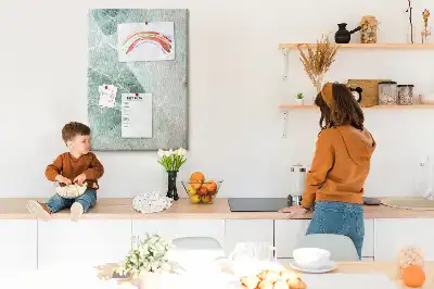 Kolorowa tablica korkowa wzór marmurowy
