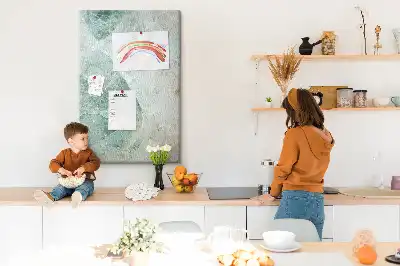 Kolorowa tablica korkowa wzór marmurowy
