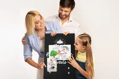 Kolorowa tablica korkowa z motywem Przygoda czeka