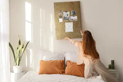 Ozdobna tablica korkowa z tkaniną
