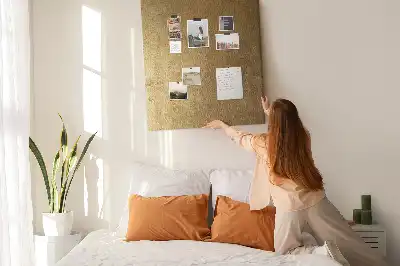 Ozdobna tablica korkowa z tkaniną