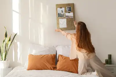Ozdobna tablica korkowa z tkaniną