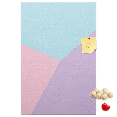 Tablica korkowa z wzorem w pastelach