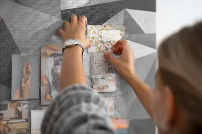 Kolorowa tablica korkowa Kompozycja geometryczna