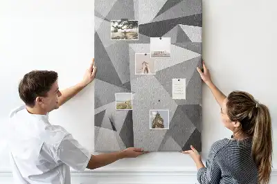 Kolorowa tablica korkowa Kompozycja geometryczna