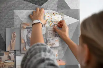 Kolorowa tablica korkowa Kompozycja geometryczna