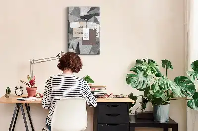 Kolorowa tablica korkowa Kompozycja geometryczna