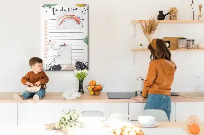 Kolorowa tablica korkowa planer zadań i obowiązków
